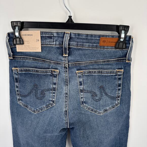 AG Jeans Adriano Goldschmied NWT Mari High Rise Slim Straight Denim Jeans  // 24 - Picture 10 of 13